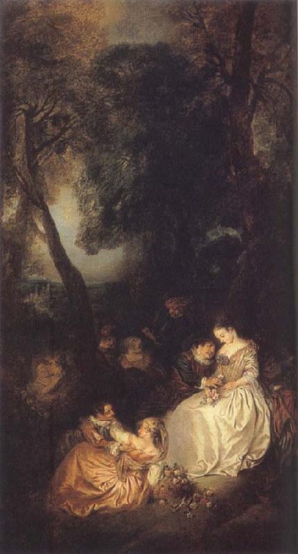 PATER, Jean Baptiste Joseph Scene in a Park,first half of the 18 century oil painting image